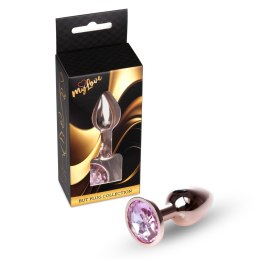 MyLove Toys - Biżuteryjny Korek Analny - Czerwono-Złota Róża