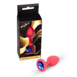 MyLove Toys - Biżuteryjny Klejnot Analny z Czerwonego Silikonu (Mały)