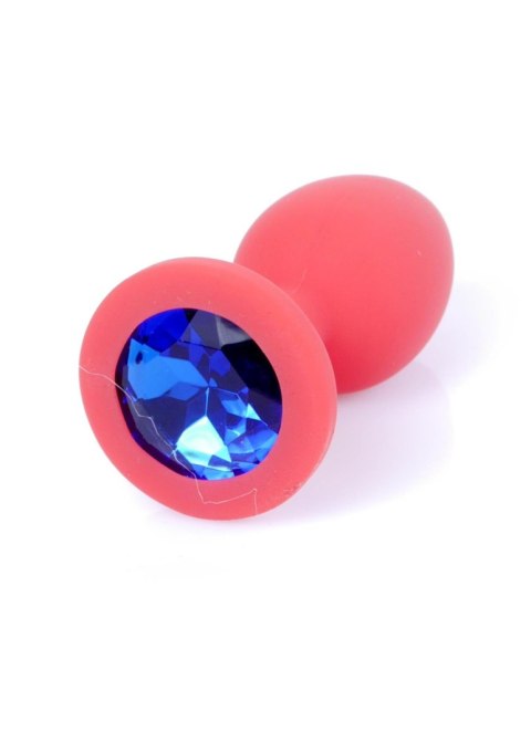 MyLove Toys - Biżuteryjny Klejnot Analny z Czerwonego Silikonu (Mały)