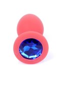 MyLove Toys - Biżuteryjny Klejnot Analny z Czerwonego Silikonu (Mały)