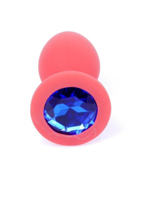 MyLove Toys - Biżuteryjny Klejnot Analny z Czerwonego Silikonu (Mały)