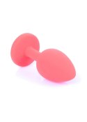 MyLove Toys - Biżuteryjny Klejnot Analny z Czerwonego Silikonu (Mały)