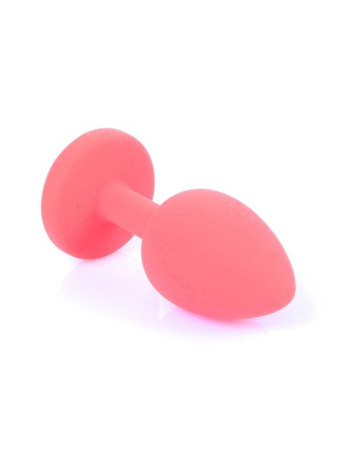 MyLove Toys - Biżuteryjny Klejnot Analny z Czerwonego Silikonu (Mały)