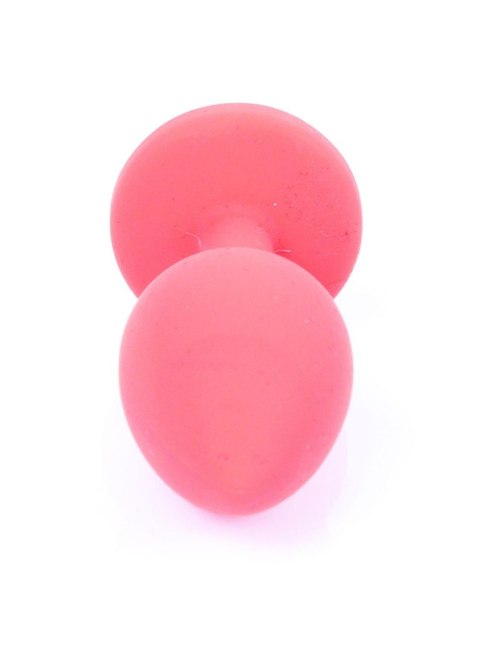 MyLove Toys - Biżuteryjny Klejnot Analny z Czerwonego Silikonu (Mały)