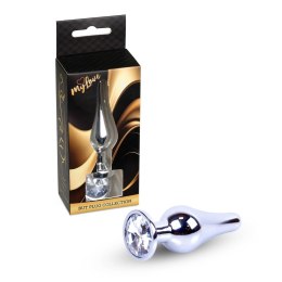 MyLove Toys - Biżuteryjny Korek Analny 'Clear Silver'