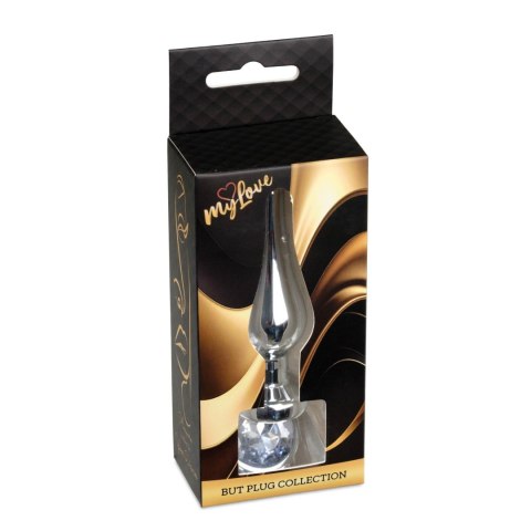 MyLove Toys - Biżuteryjny Korek Analny 'Clear Silver'