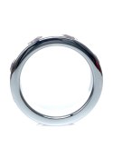 Ekskluzywny Metalowy Pierścień Erecyjny z Różowymi Kryształkami, Rozmiar Large