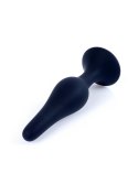 Silikonowy plug analny – czarny, średni