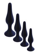 Silikonowy plug analny – czarny, średni
