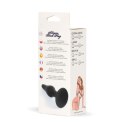 Silikonowy plug analny – czarny, średni