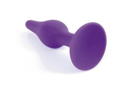 Silikonowy plug analny BOSS – Fioletowy (Rozmiar M)