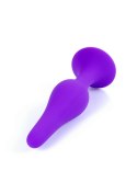 Silikonowy plug analny BOSS – Fioletowy (Rozmiar M)