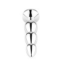 Elegancki Metalowy Korek Analny z Biżuteryjnym Kryształem - NO. 1