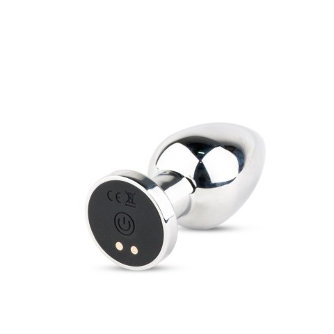Metalowy Korek Analny z Wibracjami, Sterowany Pilotem i Ładowany USB