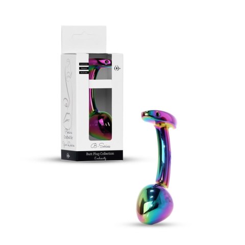 Biżuteria Analna Plug – Wielokolorowa, Zakrzywiona (L)