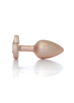 Biżuteria Analna Pearl Gold Heart - Przezroczysty, Mały