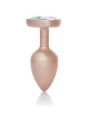 Biżuteria Analna Pearl Gold Heart - Przezroczysty, Mały