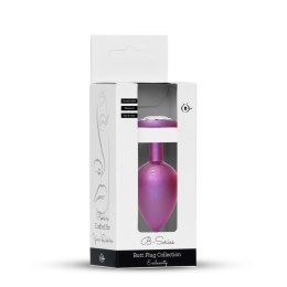 Korek Analny z Biżuteryjnym Kryształem 'Pearl Pink', Rozmiar L