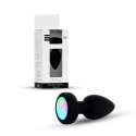 Silikonowy Plug Analny Disco Flash z Wibracjami