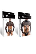 Zmysłowy krótki top z długimi rękawami – XXL