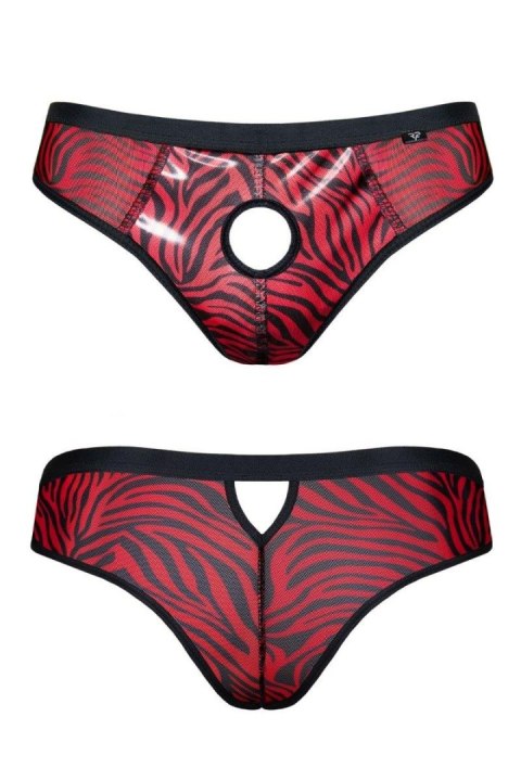 Zmysłowe brazyliany z otwartym krokiem - Zebra M