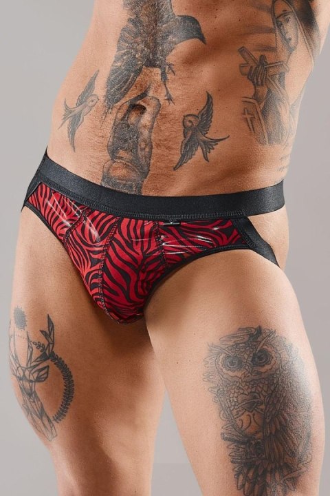 Męski Jockstrap 'Zebra Winyl'