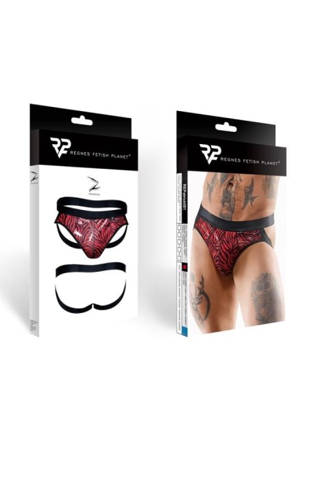 Męski Jockstrap 'Zebra Winyl'