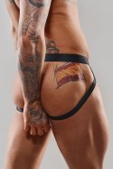 Ekskluzywny Jockstrap XXL z Tiulu w Zebrę