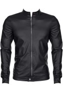 Czarna kurtka wetlook Giorgio RMG001 w rozmiarze XXL