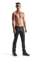 RMVittorio001 - Czarne Spodnie Wetlook - XL