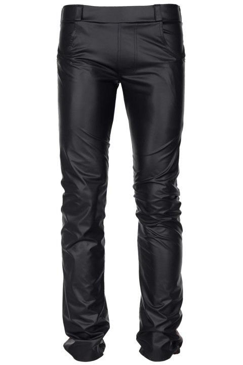 RMVittorio001 - Czarne Spodnie Wetlook - XL
