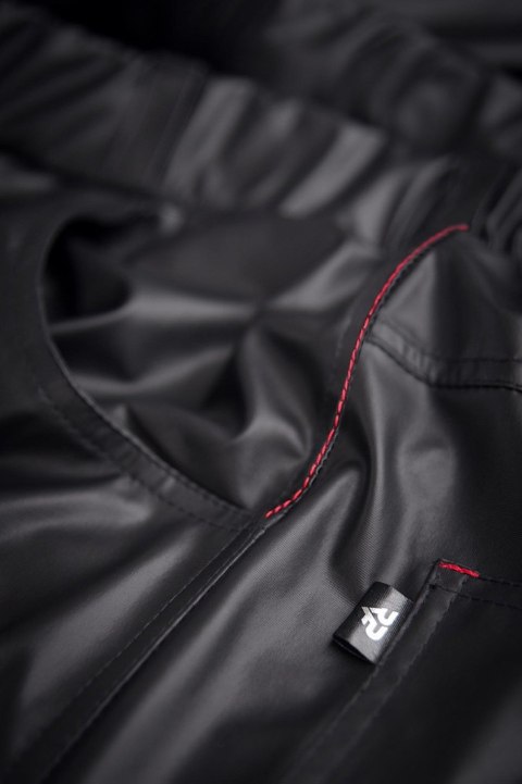 RMVittorio001 - Czarne Spodnie Wetlook - XL