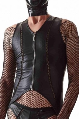 Regnes – Zmysłowy Komplet Body i Majtek Jockstrap (Czerń, Rozmiar S)