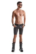 Eleganckie Szorty Wetlook Czarne XL