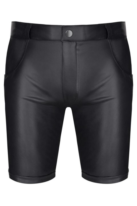 Eleganckie Szorty Wetlook Czarne XL