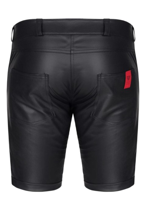 Eleganckie Szorty Wetlook Czarne XL