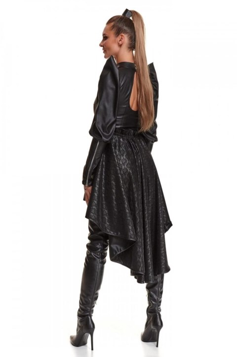 Elegancka Spódnica Benedetta Wetlook z Ozdobnym Nadrukiem