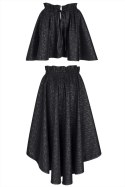 Elegancka Spódnica Benedetta Wetlook z Ozdobnym Nadrukiem