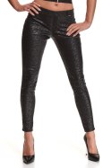 Zmysłowe Legginsy BRConstanza001 Black Demoniq Black Rose 2.0 Collection, rozmiar XXL