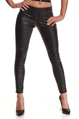 Zmysłowe Legginsy BRConstanza001 Black Demoniq Black Rose 2.0 Collection, rozmiar XXL