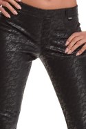 Zmysłowe Legginsy BRConstanza001 Black Demoniq Black Rose 2.0 Collection, rozmiar XXL