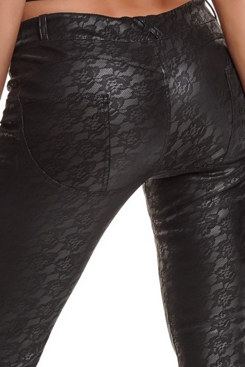 Zmysłowe Legginsy BRConstanza001 Black Demoniq Black Rose 2.0 Collection, rozmiar XXL