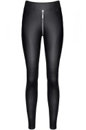 Legginsy BRMADDALENA001 z Efektem Wetlook, Czarne, Rozmiar XXL