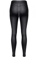 Legginsy BRMADDALENA001 z Efektem Wetlook, Czarne, Rozmiar XXL