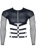 Męski T-shirt z Pikantnymi Detalami w Rozmiarze XXL