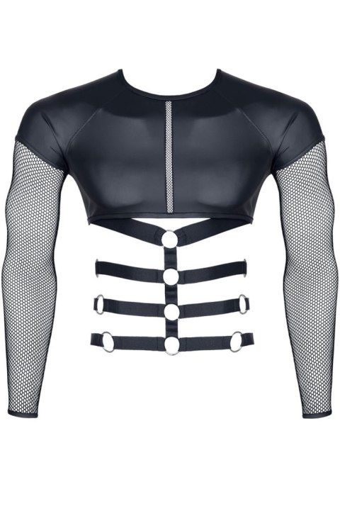 Męski T-shirt z Pikantnymi Detalami w Rozmiarze XXL