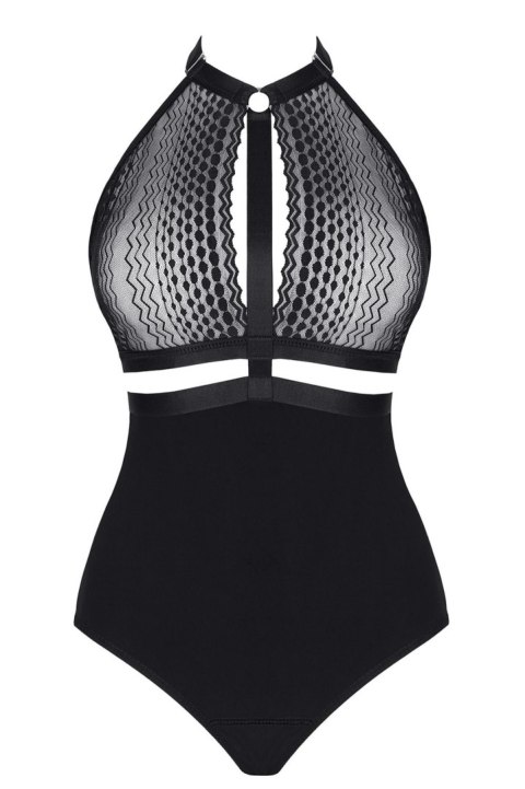 Czarne koronkowe body Aleta001 - XXL