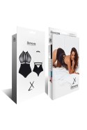Czarne koronkowe body Aleta001 - XXL