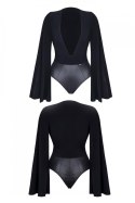 Eleganckie body ALEXIS001 w kolorze czarnym