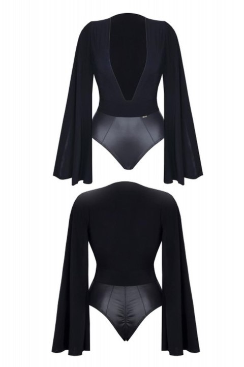 Czarne body ALEXIS001 - Elegancja i Zmysłowość